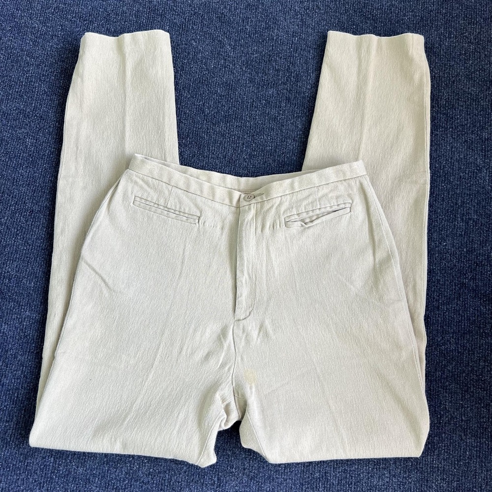 Vintage American Eagle Outfitters Dress Pants Womens 6 Beige Twill Straight Leg